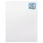 white ice skates graphic letterhead