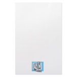 white ice skates graphic stationery design