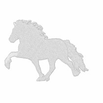 White Icelandic Horse ~ Polo Shirt