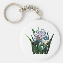 White Irises Keychains