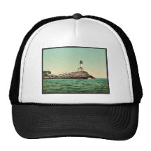 White Island Light, Isles of Shoals, N.H. rare Pho Trucker Hats