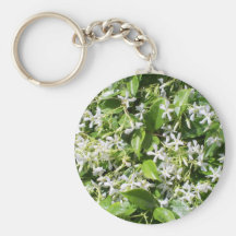 White Jasmine Flowers Keychain