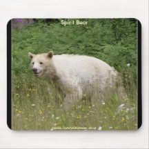 WHITE KERMODE (SPIRIT) BEAR MOUSEPADS