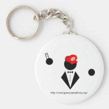 White Keychain