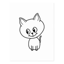 White Kitten. Post Card