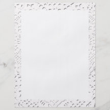 White Lace Fabric Image  Background Full Color Flyer