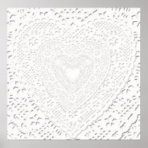 White Lace Fabric Image  Background Print
