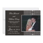 White Lace on Black -Save the Date invites invitations
