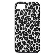 White Leopard Design iPhone 5 Case