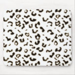 white leopard mousepads