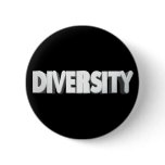 White Letter Diversity Button