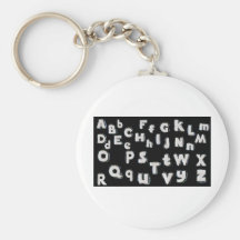 White letters chaveiro