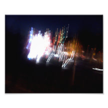 White Lights In The Dark Photo Print