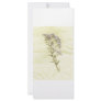 White lilac weed scanned in tissue background rack card design