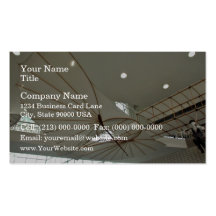 White Lilenthal hang glider in museum Business Card
