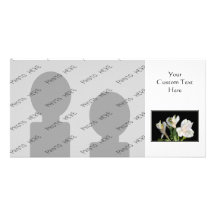 White Lilies. Customized Photo Card