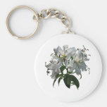 White Lilies Keychain