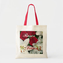 "White Lilies Red Roses" Bag