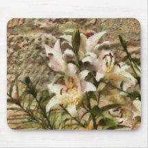 White Lily Mousepad