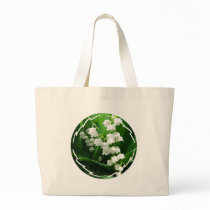 White Lily of the Valley Canvas Bag