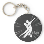 White Logo Key Chain