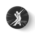 White Logo Round Button