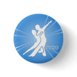 White Logo Round Button