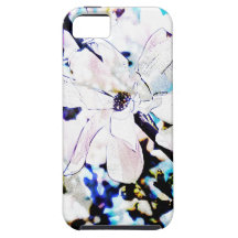 white magnolia blossom iPhone 5 cases