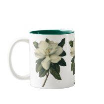 White Magnolia Blossom Coffee Mugs