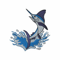 White Marlin Embroidered Shirt