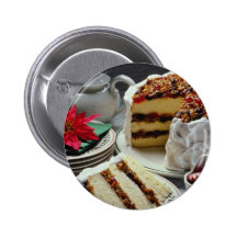 White Mincemeat, walnut white layer cake flowers Buttons