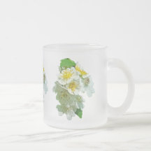 White Multiflora Roses Wildflower Mug