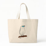 white mynah bird canvas bags
