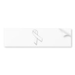 White National Day of Remembrance Ribbon Bumper Sticker