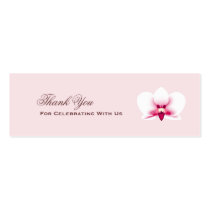 White Orchid Favour Tag