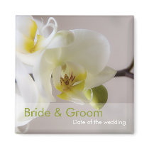 White Orchid • Save the Date Magnet
