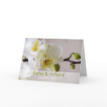 White Orchid • Wedding Invitation Greeting Card