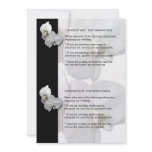 White Orchids Information Sheet 4 invitations