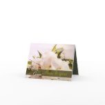 White Orchids thank you Greeting Card