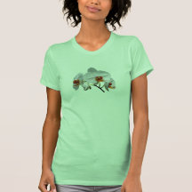 White Orchids With Orange Centre T-shirt
