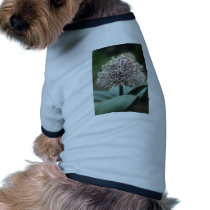 white Ornamental Garlic, (Allium Karataviense) flo Dog Tshirt