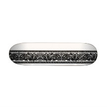 White Paisley Skateboard Mini