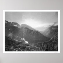 White Pass Railroad Train Alaska 1910 Posters