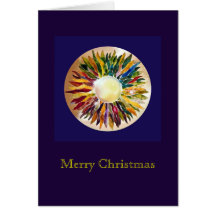 White Pearl Best Merry Christmas Greeting Card