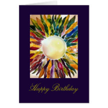 White Pearl Luxury Happy Birthday Greeting Card