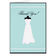 White Pearls-Wedding Dress-Personalize It! Greeting Cards