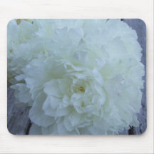 White Peony Mousepad