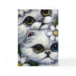 WHITE PERSIAN CATS ODD EYE CUSTOMIZE Card