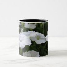 White Petunias Mug