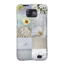 White photo collage galaxy s2 cover